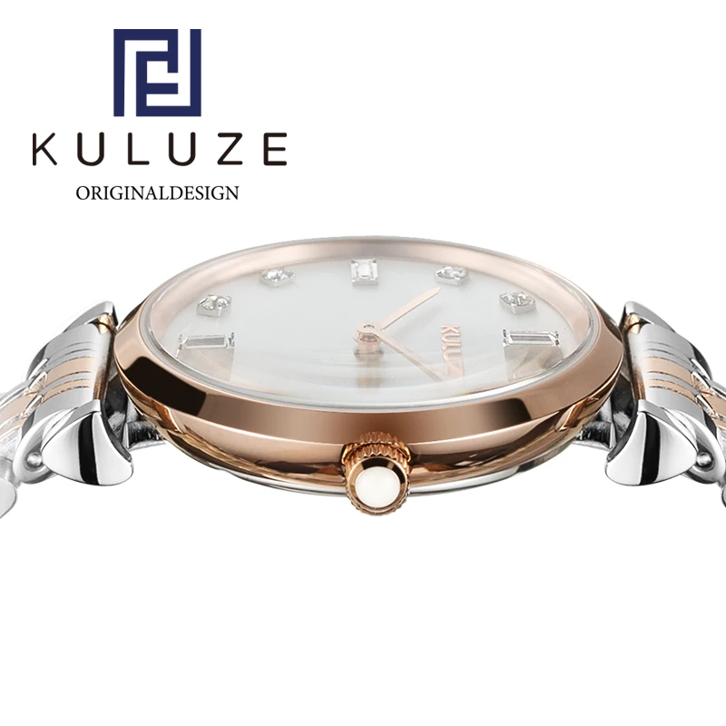 KULUZE Fashion WomanWatch Luxury Brand Ladies Diamonds Watches Japan Quartz Movement Star Design Starry Sky Watch Gift For Woman