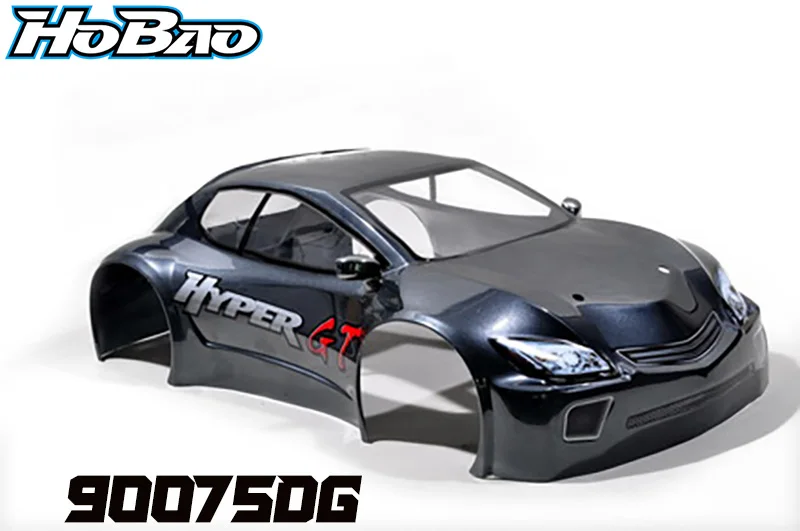 OFNA/HOBAO RACING 90075DG HYPER GT nuovo corpo verniciato corto (grigio) per 1/8 HYPER GTS/GTB NITRO/elettrico ON-ROAD