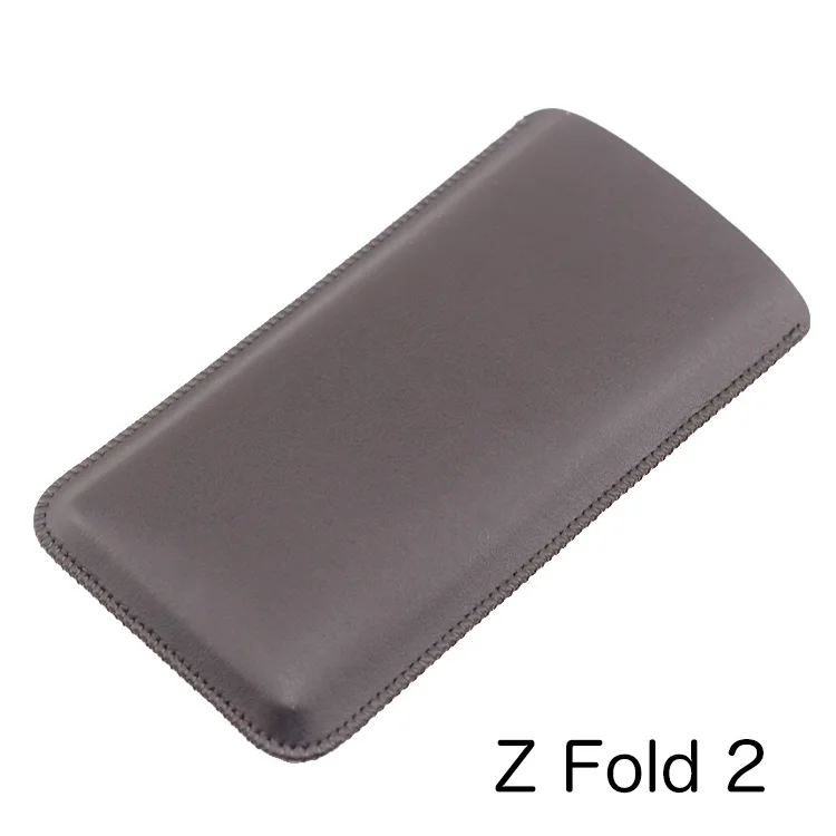 Z Fold 2 3 4 Universal Fillet holster Phone Straight leather case retro simple style for Samsung Z Fold2 Fold3 Fold4 pouch