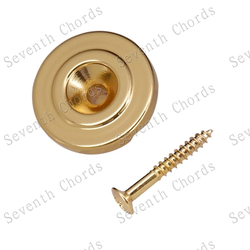 2 Stück/Set, Chrom, Schwarz, Gold, Halter für E-Bass-Saiten, Bassgitarren-Zubehör, Ersatzteile für Musikinstrumente. – Detail 12