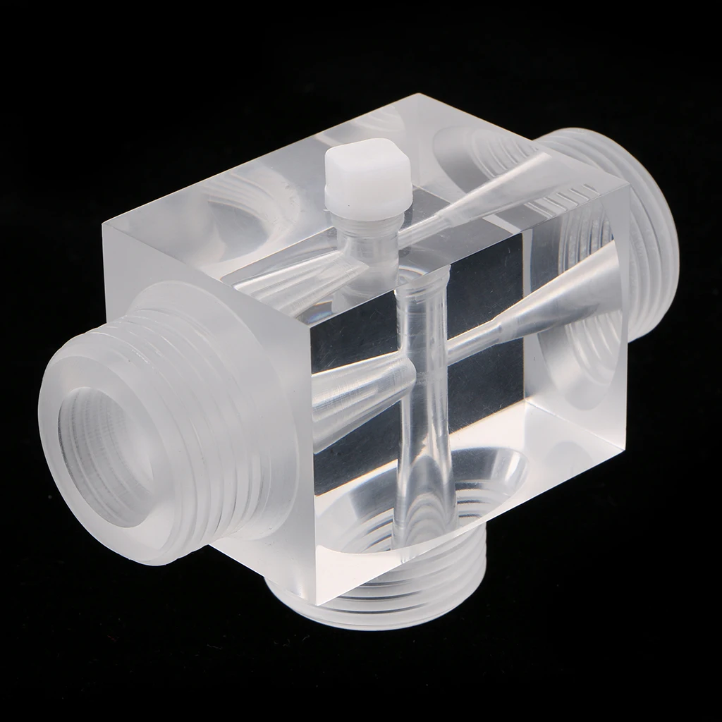 s Jet Aerator Of Venturi Valve For Water Treatment Industry Device 60x43x43mm,Transparent Color