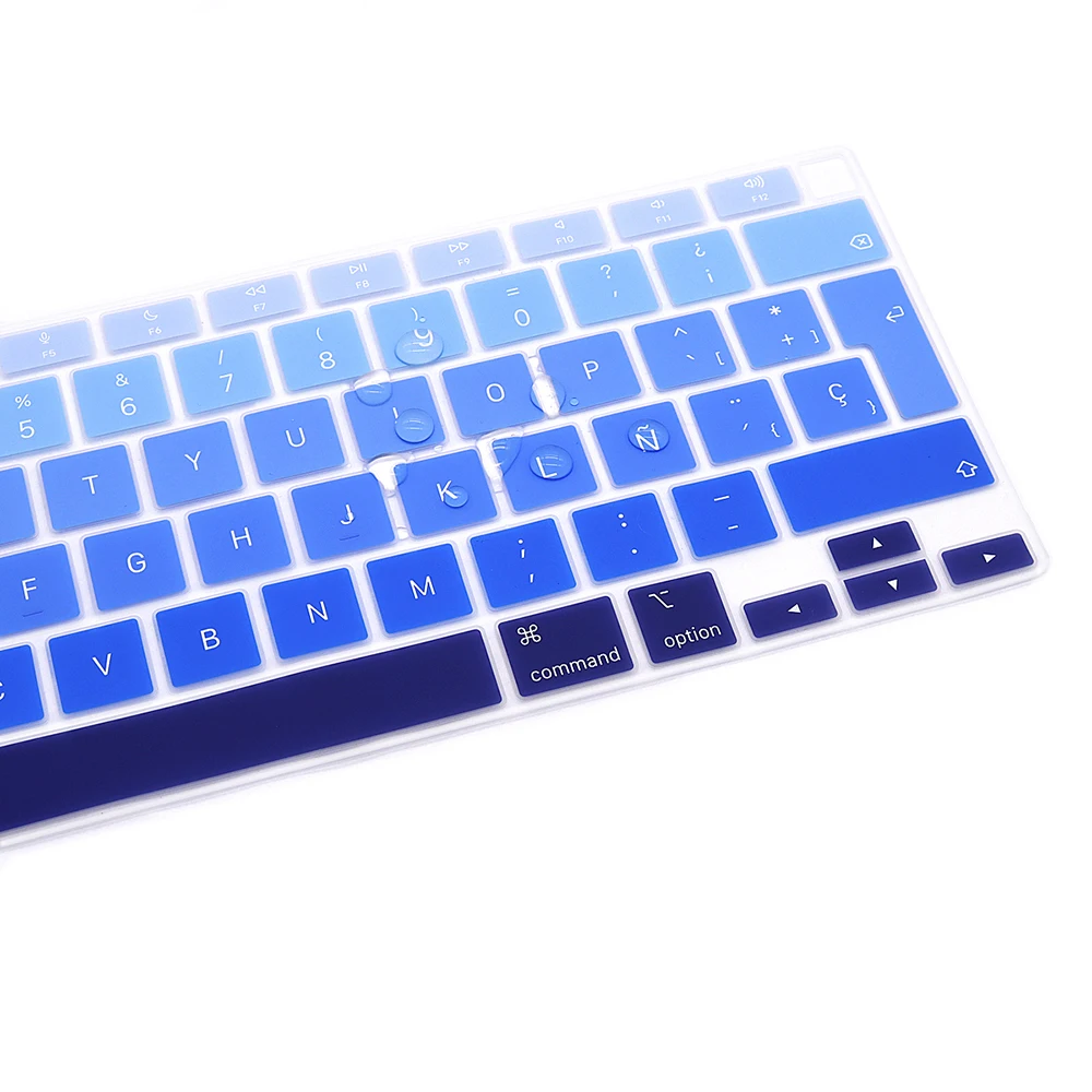 Juste de clavier en silicone coloré pour ordinateur portable espagnol, film de protection pour Macbook Air 13, A2337, Apple Air13, Dallas, nouveau,