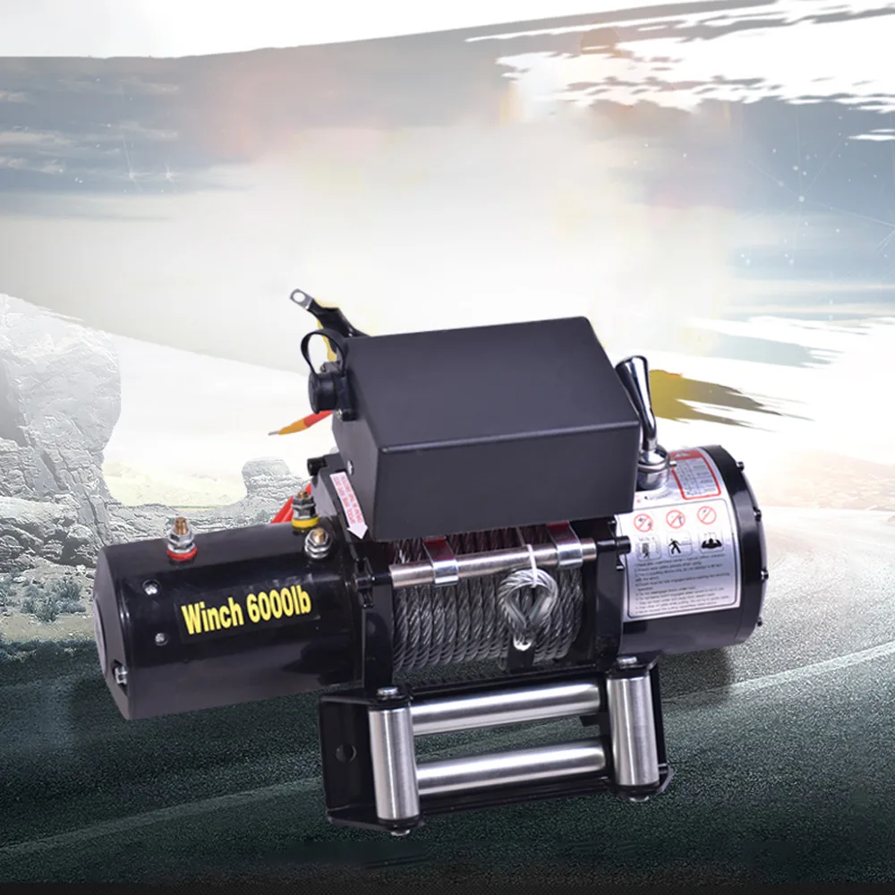 Electric winch motor 3500lbs/4000 lbs vehicle cross-country self rescue and extrication small winch crane traction vehicle winch