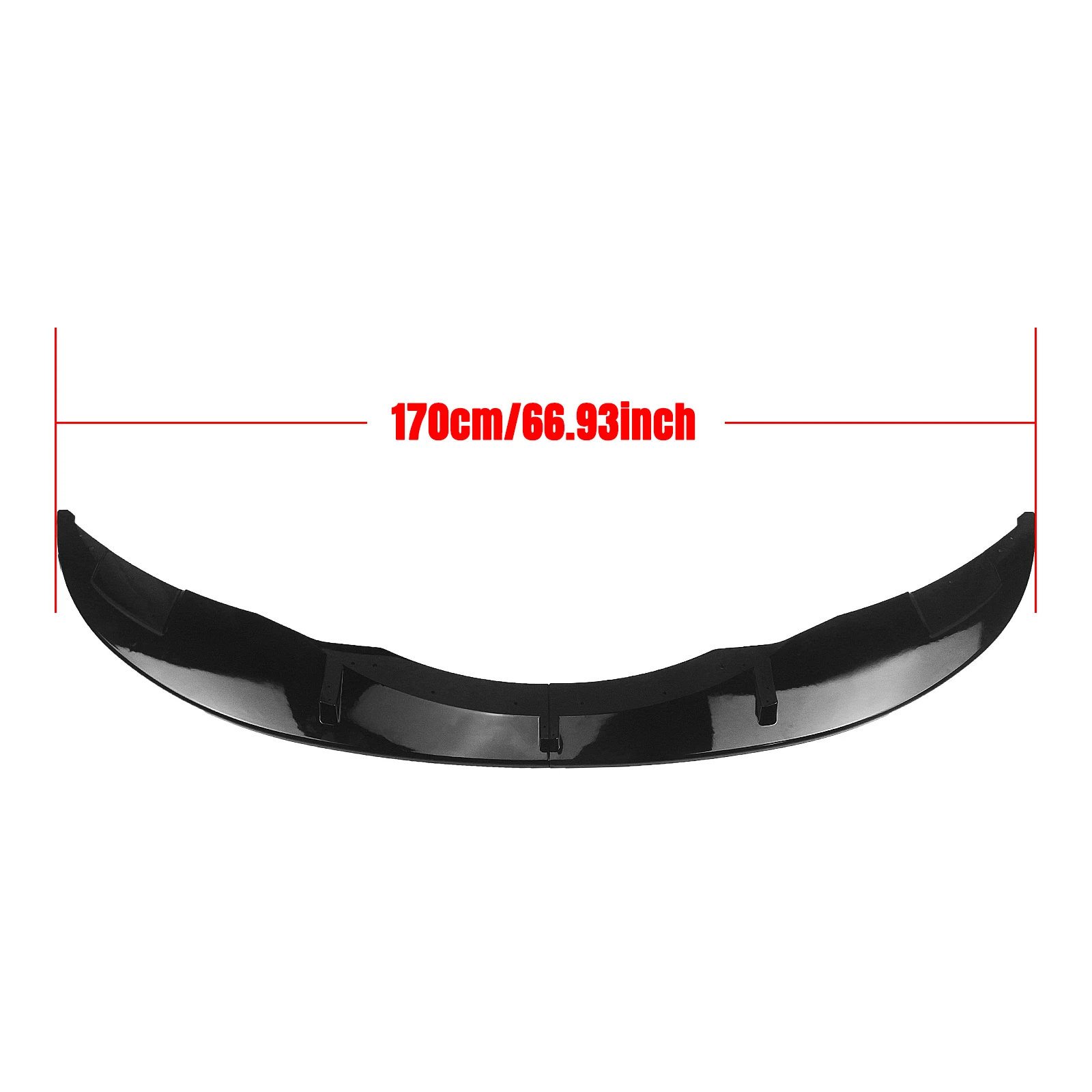 Front Bumper Spoiler Lip For BMW E90 E92 E93 M3 2007-2013 Coupe Sedan Gloss Black/Carbon Fiber Look Car Lower Splitter Protector - view 6