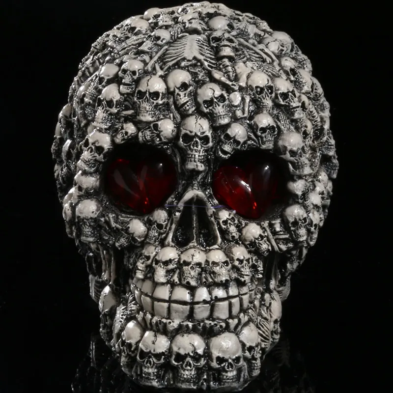 Human Skull Head 1:1 Life Size Decoration Collection Home Decor High Quality Crystal Cranium Skull Halloween Decoration
