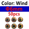 6mm viento 50 piezas