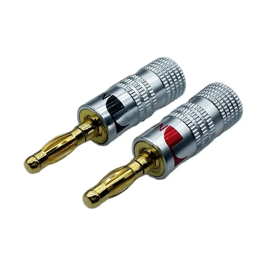 

4mm Banana Plug For Audio Speaker Connector High Quality High Current Metal Banana Plug 100Pcs