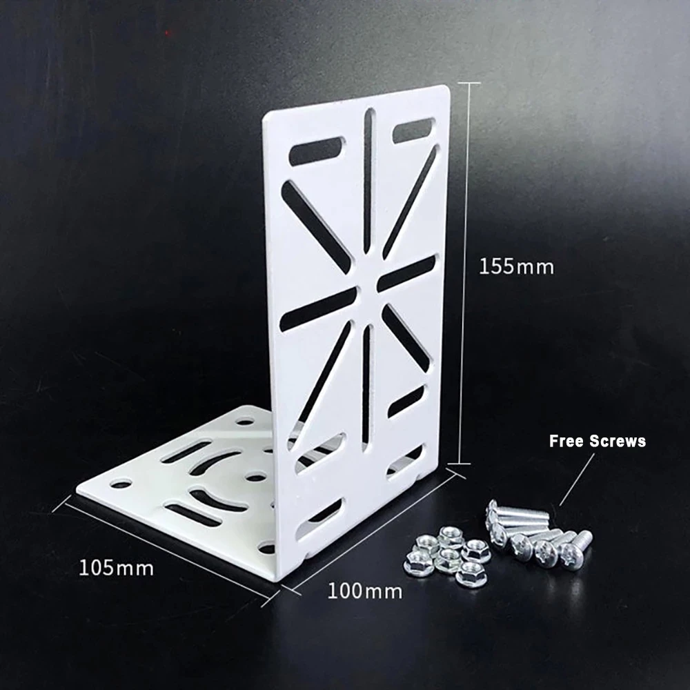 High Quality Metal Steel Vertical Wall Mount Bracket Right Angle Reinforcing Plate for CCTV PTZ Dome Camera Ceiling Mounting
