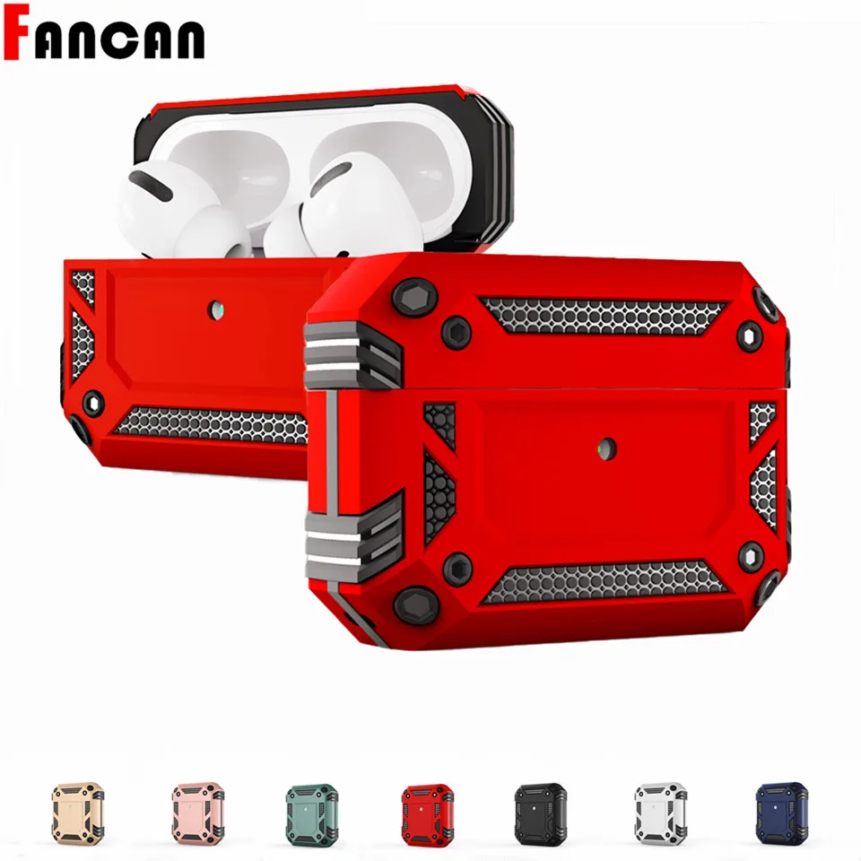 

For Apple AirPods 1/2 pro Airpods 2 armor Cover Cute protector Cases Accessories Silicone Luxury Earphone for airpods Pro Case