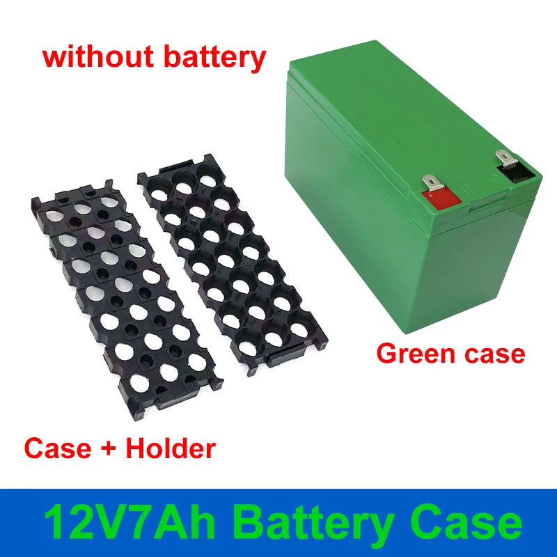 12V 7Ah Batterij Case Fit 21Pcs 18650 Cellen 12V7Ah Lege Doos 3*7 Houder 3S25A Bms Nikkel strip Opbergdoos Voor Diy Batterij