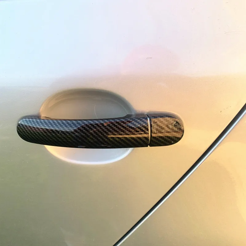 Suitable For Volkswagen VW Golf 5 MK5 V Rabbit 1K Accessories Door Handle Cover Trim Plastic Imitation Carbon Fiber