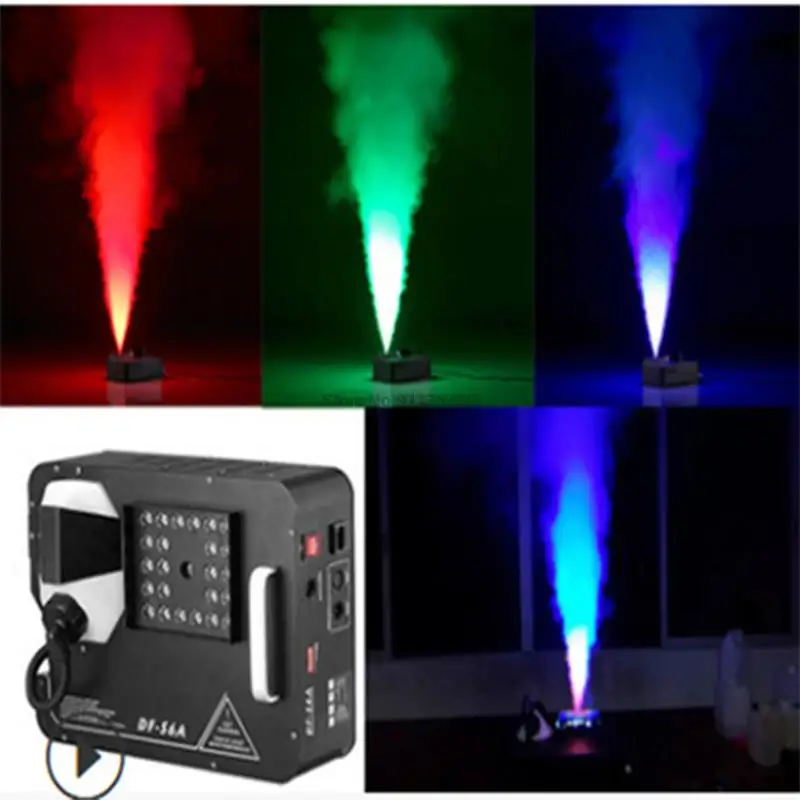 1500W LED Fog Machine Vertical Smoke Machine 24x9W Professional Fogger For Stage Equipment 110/220V Optional