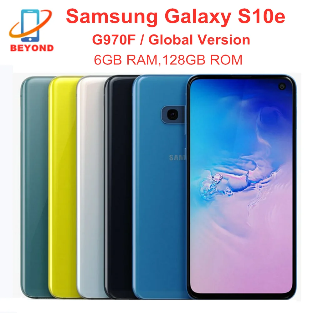 Samsung Galaxy S10e G970F 6GB RAM 128GB ROM Global Version Octa Core 5.8' NFC Fingerprint Exynos Original Unlocked Cell Phone