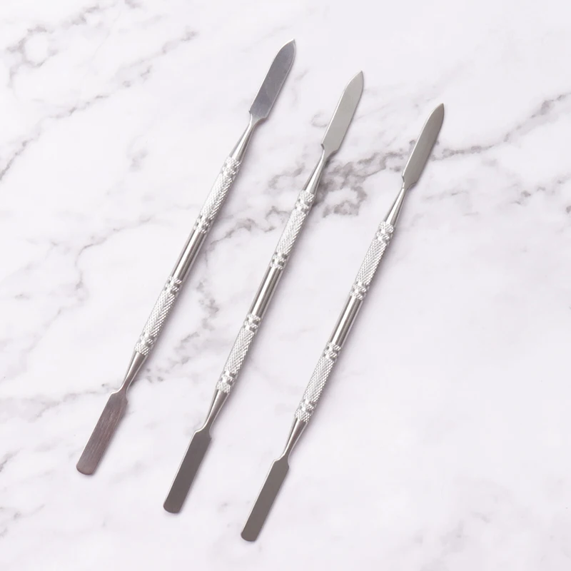 NOWY styl Odpychacz do skórek ze stali nierdzewnej Mieszanie lakieru do paznokci Mieszanie proszku Łopatki Tone Rods Środek do usuwania manicure Narzędzia do makijażu
