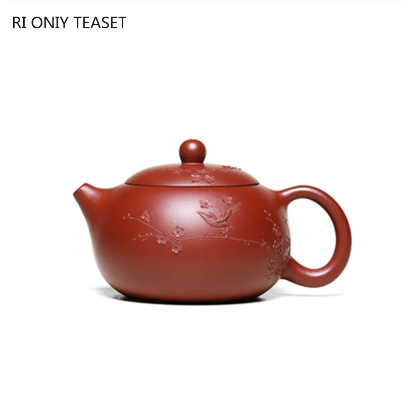 230ml Yixing Raw Ore Purple Clay Tea Pot Dahongpao Xishi Teapots Handmade Filter Beauty Kettle Zisha Teaware Accessories