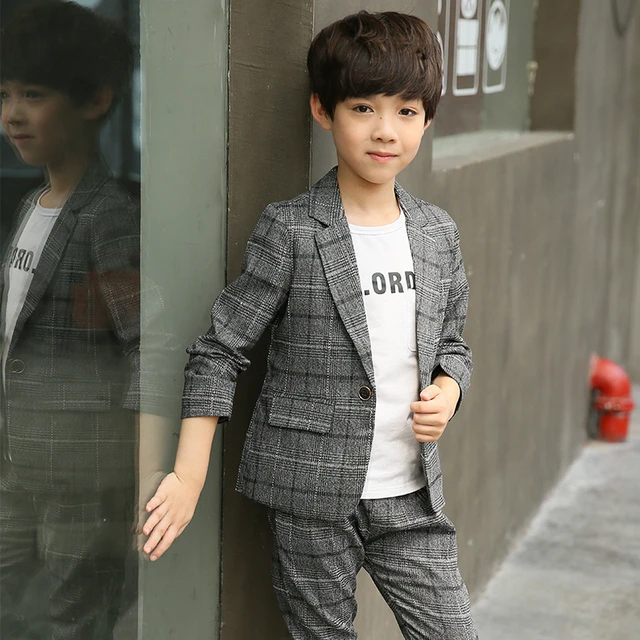 Classic Formal Boys Gentleman Wedding Suit Children Outerwear Clothing School Uniform Boy Outfit Suits For 4 5 6 7 9 10 12 Year