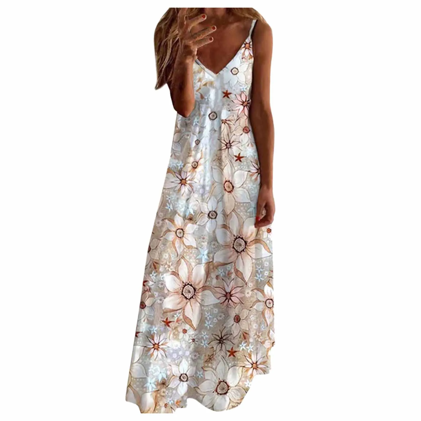 Summer Clothes For Women Tropical Print Dress Halter Backless Maxi Dress Sexy Sleeveless Beach Dress Long Dress Летние Платья