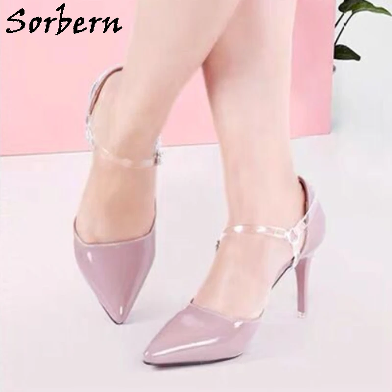 Sorbern Transparent Silica Gel Anti-Slip Adjustable Straps High Heel Shoelace Free Triangle Bundle Shoe Laces Buckles Shoes