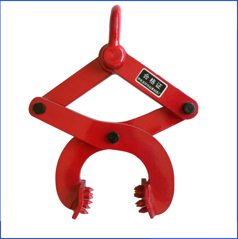 5T Drill Plate Clamp Wooden Pallet Clamp Pallet Clamp 2 Tons Container Tractor Wooden Box Clamp Lifting Clamp