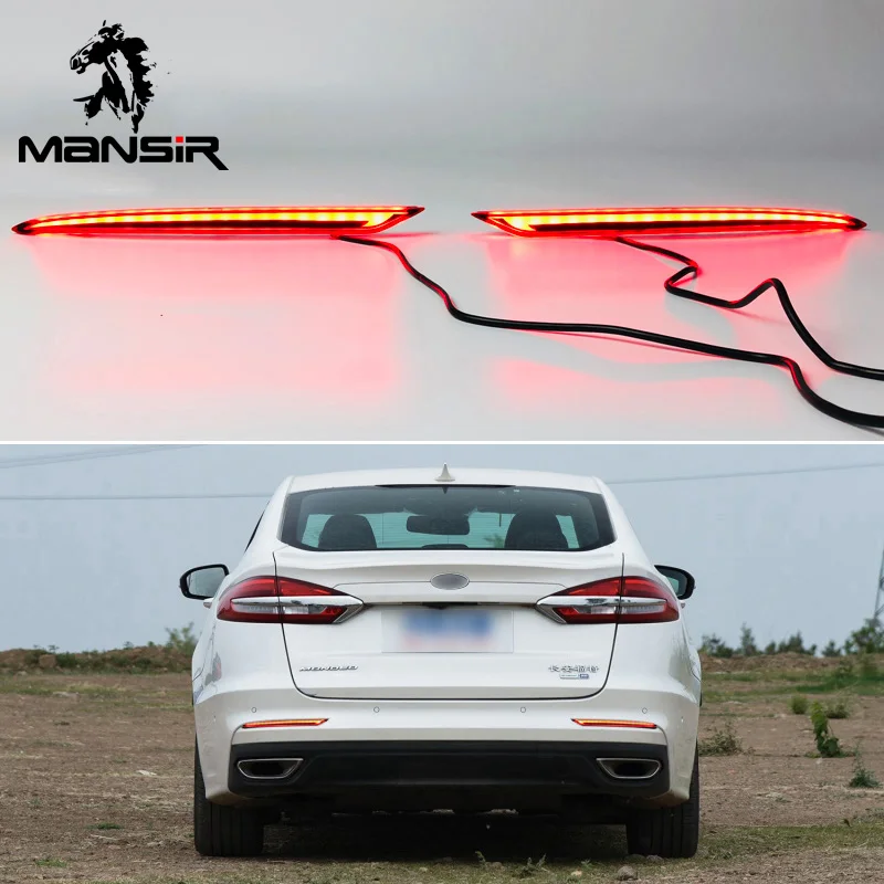 

Car LED Tail Lights For Ford Mondeo Fusion 2019 2020 Rear Bumper Light Reflector Taillights Fog Lamp Auto Brake Light