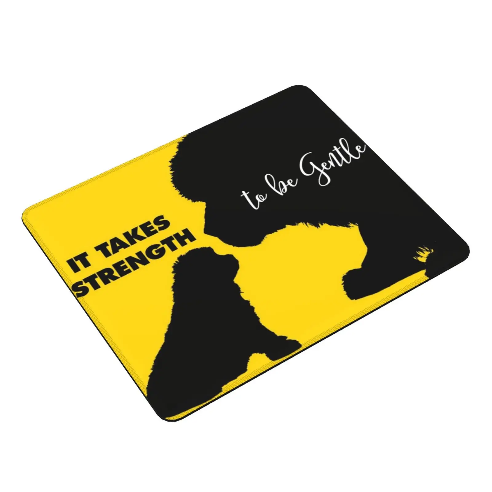 It Takes Strength Newfie Mouse Pad DIY Print Cushion Newf Newfoundland Newfoundland Dog Newfy Newfie