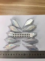 10pcs Unpainted Hardbaits Fishing Lure Bodies 2 1/2 Inch 7/16 OZ Blank lures JSE197