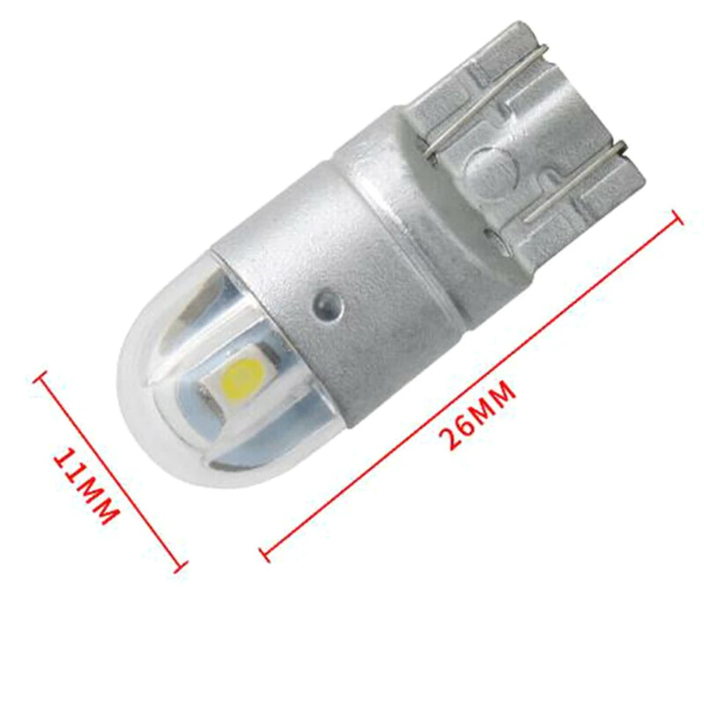 T10 2SMD 3030 W5W 194 168 LED Reading License Plate Light Side Lamp DRL Amber