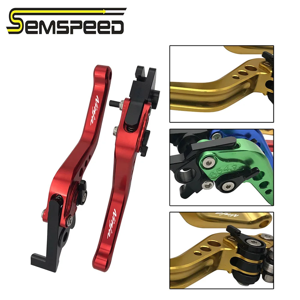 Motorcycle CNC Short Brake Clutch Levers Handlebar Hand Grip For Kawasaki ER6N ER-6N NINJA 650R ER6F 2006 2007 2008 Accessories