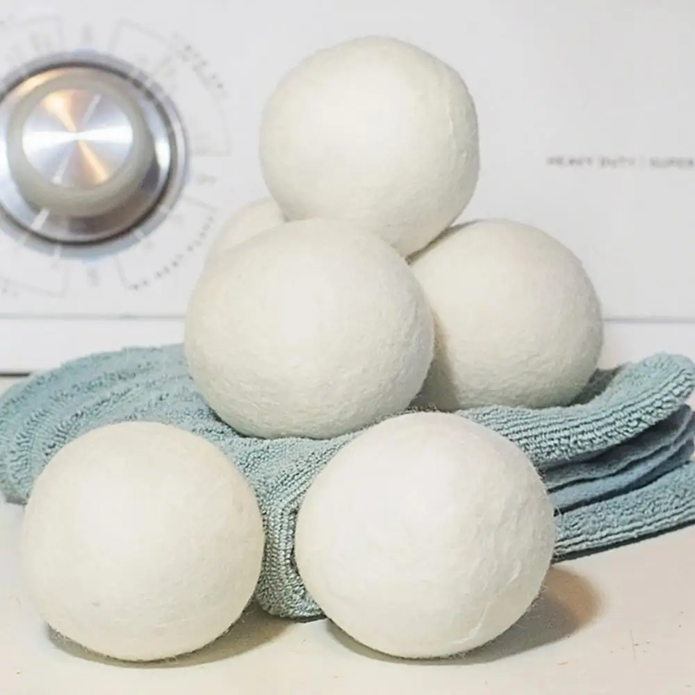 Wool Dryer Balls Handmade Solid Color Woolen Laundry Dryer Washing Ball Sanitary Cleaning Cleaner Washing Machine accessories