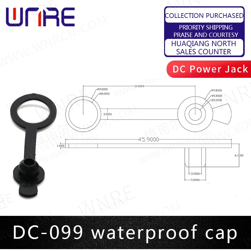 DC-099 M10 5.5 x 2.1mm DC Power Jack Socket Female Panel Mount Connector Metal DC099 10mm 5.5*2.1 5.5*2.5