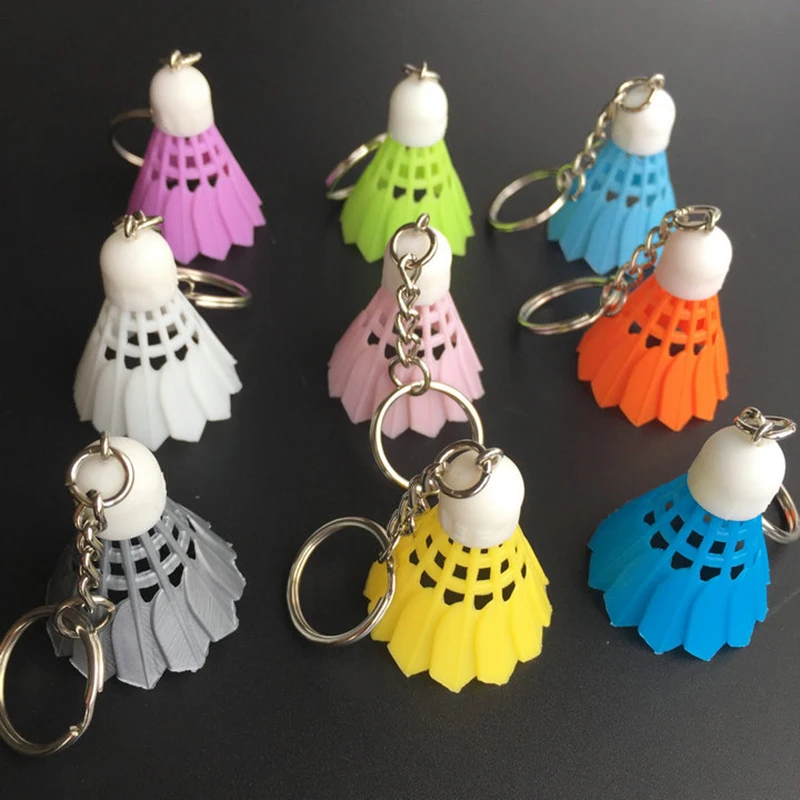 20 pçs/lote Acessórios-Esporte Keychain Chaveiro para Badminton Badminton Peteca Badminton Clube Presentes Da Lembrança