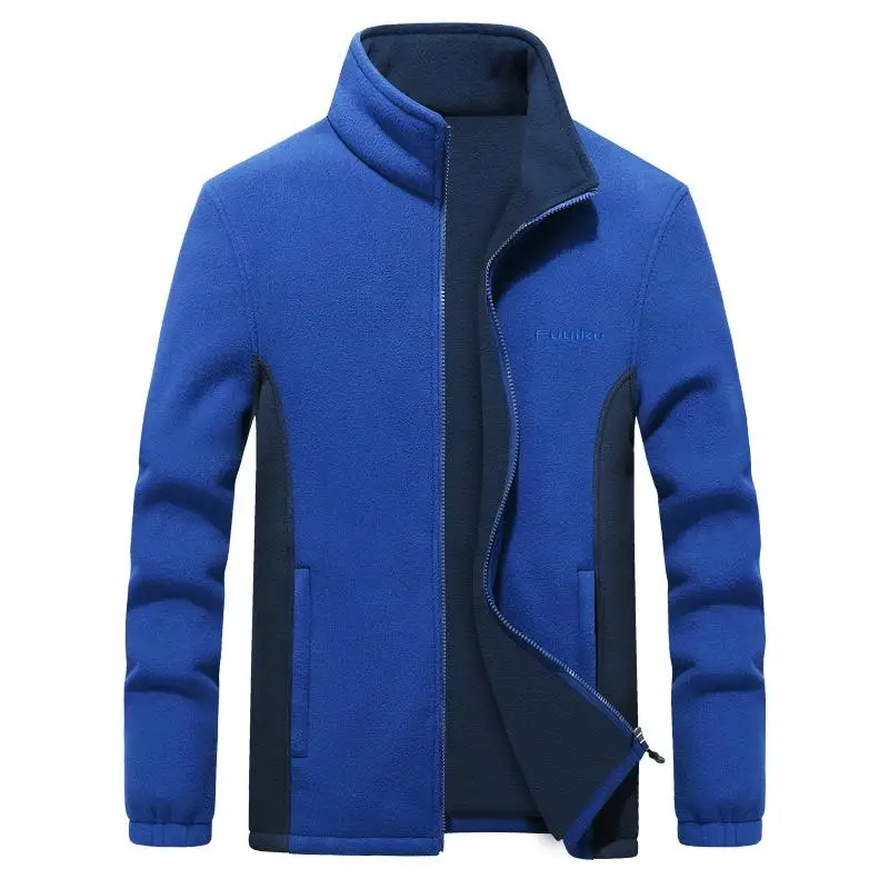 Chaqueta de forro polar para hombre, cárdigan de talla grande, ropa de marca, M-4Xl, otoño y primavera