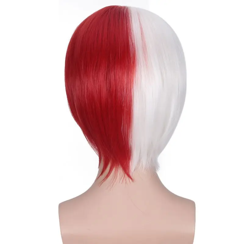 เด็ก My HERO Academia Cosplaywig อุปกรณ์เสริม Peruca ผู้ชายฮาโลวีน Todoroki Shoto เครื่องแต่งกาย Carnival Purim บทบาทเล่นชุด