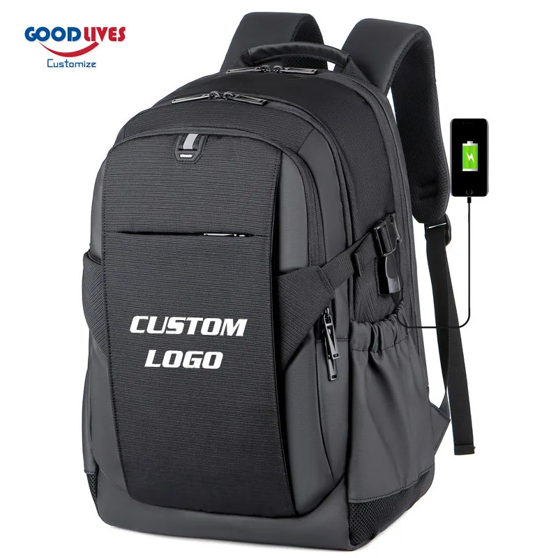 

2022 High School Teens Schoolbag Large Capacity Student Laptop Backpacks Multifunction Travel Backpack Customize Logo Rugzak