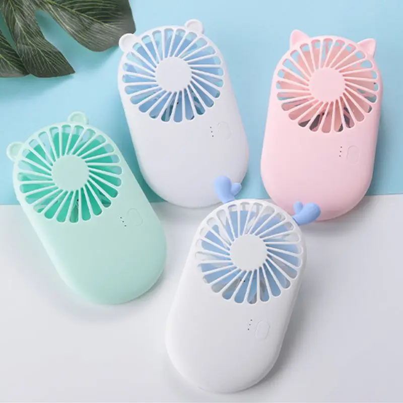 Rechargeable USB Mini Portable Pocket Fan Cool Air Hand Held Travel Cooling DC Mini Air Cooler Mini Fans USB Charging Outdoors