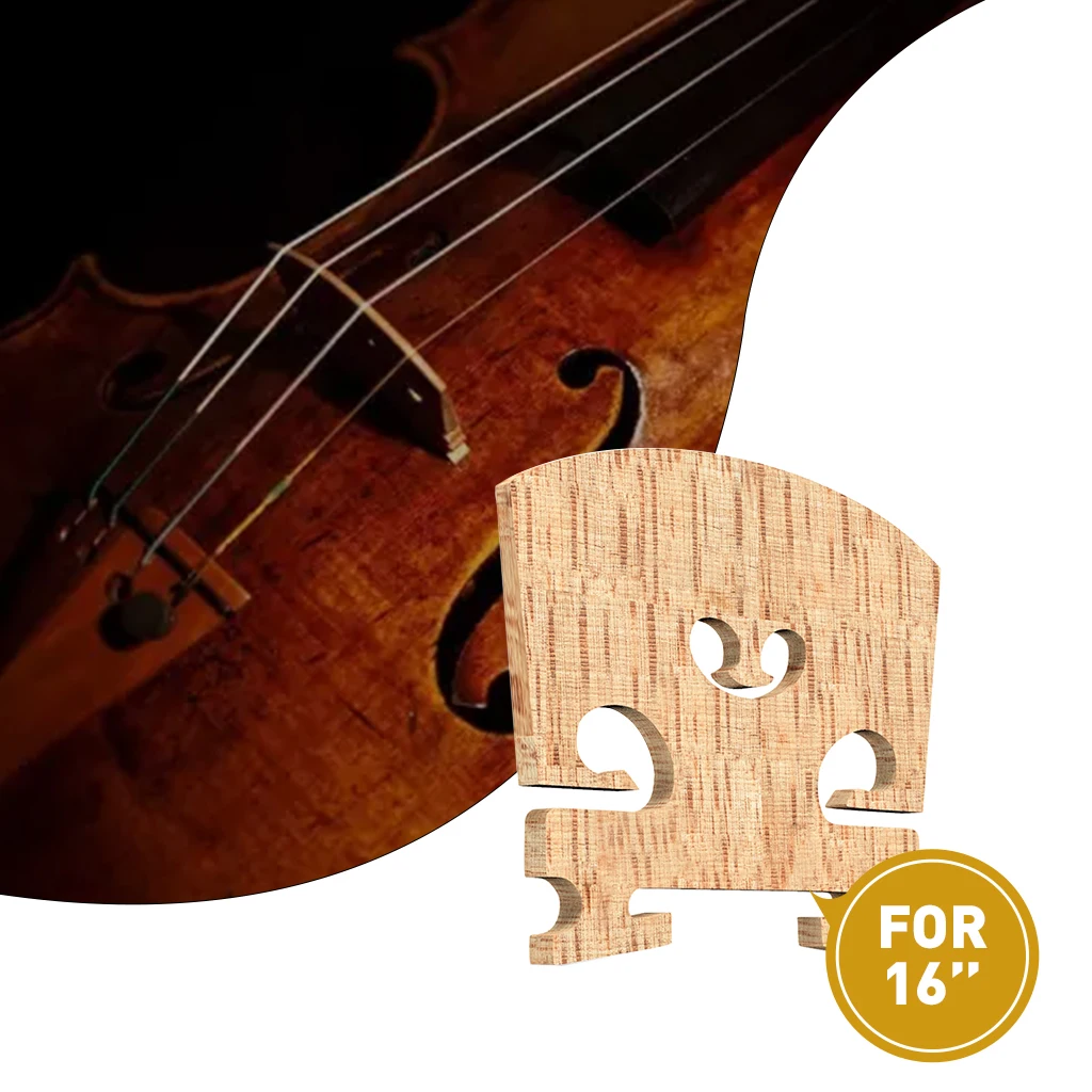 NAOMI 16\'\' Viola Bridge Use The Top AA Grade Snowflake Pattern Maple Bridge Natural Air Drying Viola Parts Accessories