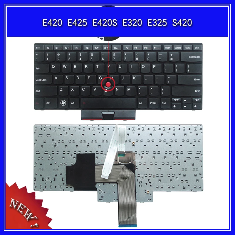 Laptop Keyboard for Lenovo IBM E420 E425 E420S E320 E325 S420 Notebook Replace US Keyboard