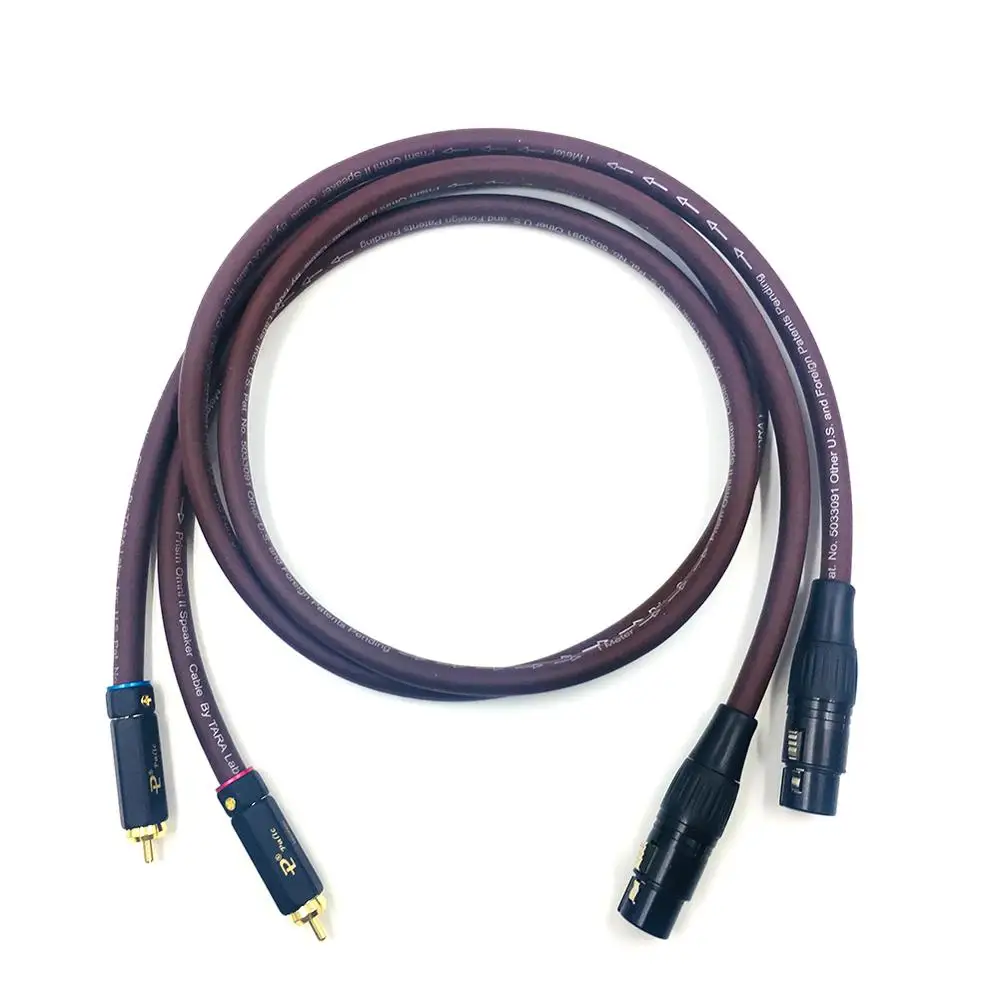 HIFI Pair  BR-109 RCA to XLR Female Balacned Interconnect Cable XLR Balacned to RCA Audio Cable with Prism OMNI 2 Wire