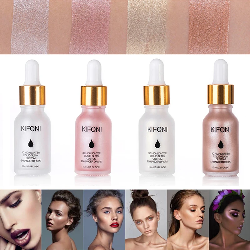 Bronzers & Highlighters Liquid High Gloss Makeup Long-lasting Waterproof Brighten Facial Cosmetic Shimmer Shine Iluminador