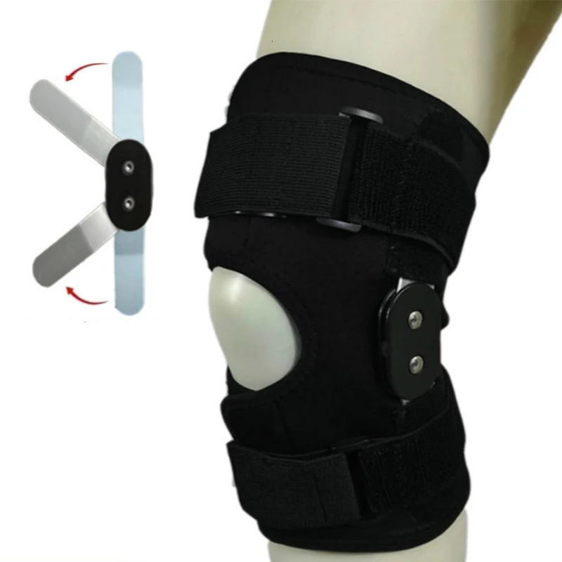 1PC Adjustable Kneepad Hinged Knee Brace Knee Support Wrap for Meniscus Tear Patellar Tendon Support Pain Relief Strains Sprains