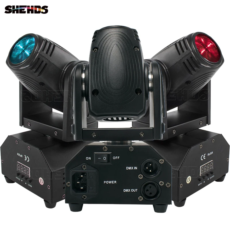 SHEHDS 4PCS Fast Shipping 10W RGBW Mini Led Beam Moving Head Light DJ Bar Concert Professional Stage Equipment