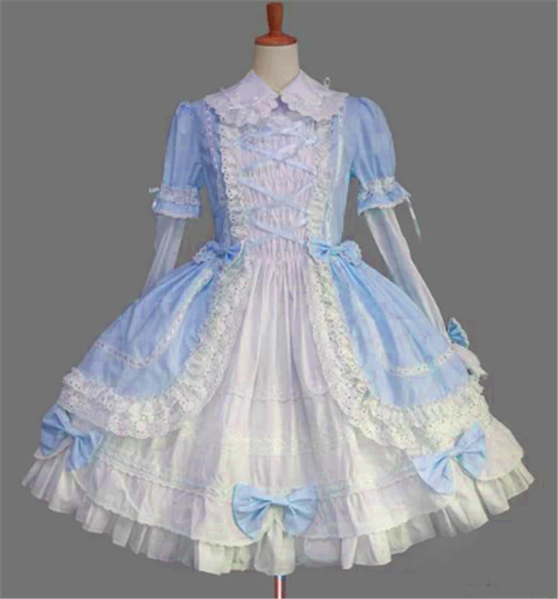 Lolita Gothic Court  Dress Costume For Women Princess Lovely Two-Piece Siut Costume Made H