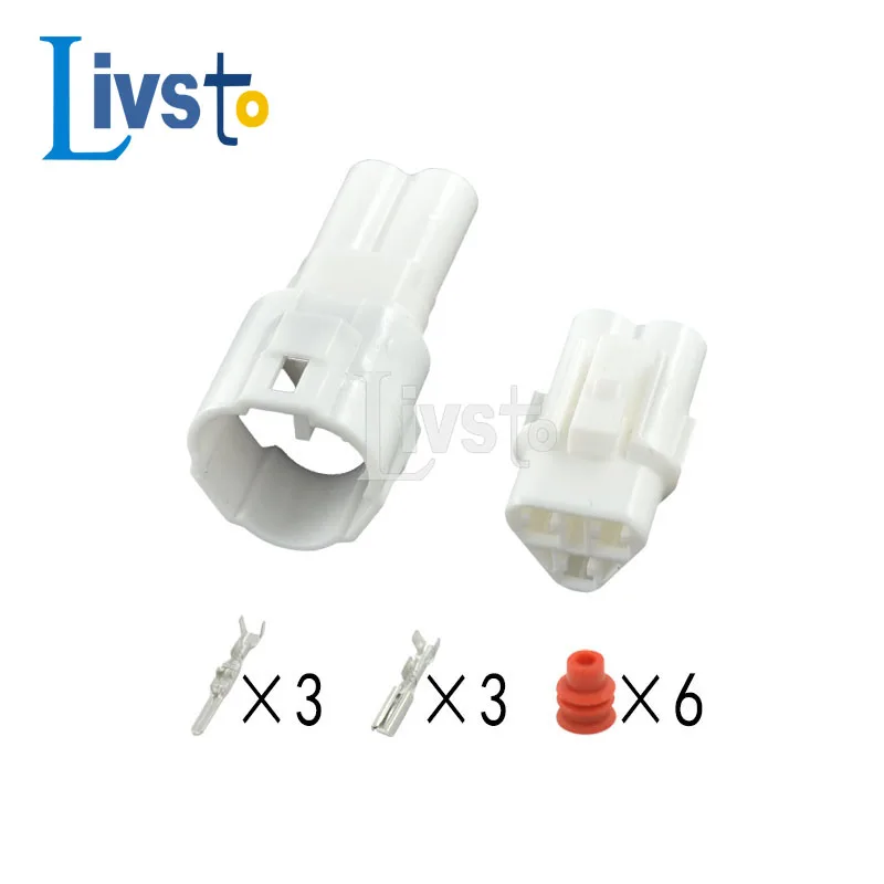 

5 Set Sumitomo 3 Pin MT090 Sealed Motorcycle TPS Waterproof Connector Socket for Yamaha 6187-3231 6180-3241 DJ7031F-2-11