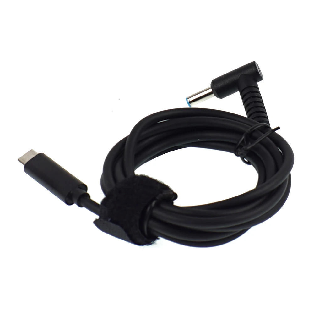 Cabo de carregamento rápido portátil, usb tipo c pd macho para dc 4.5x3.0mm para hp elitebook Folio 1040 g1, cabo adaptador