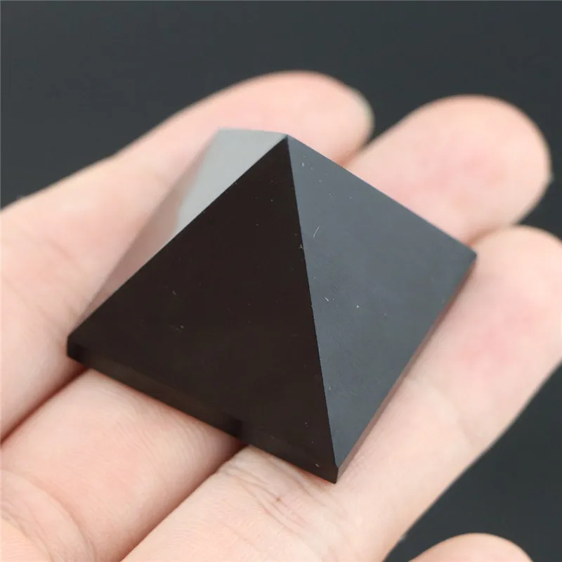 1PC Pyramide Healing Kristall Schwarz Natürlichen Obsidian Quarz Kristall Für Home Dekoration Handwerk Für Home Office Schreibtisch Dekoration
