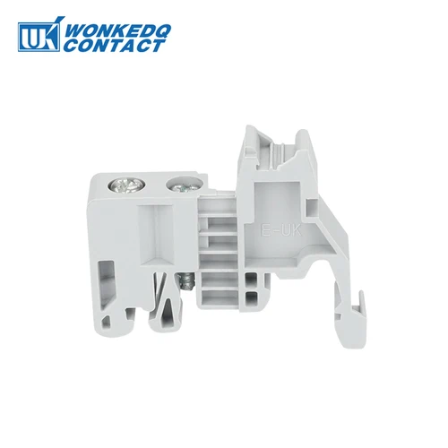 Imagen 2 del producto Parada de soporte final para bloque de terminales de carril DIN NS35 E/UK E/UK2 EW35 WKF35 249-117 abrazadera final para soporte de marcador de conector Universal