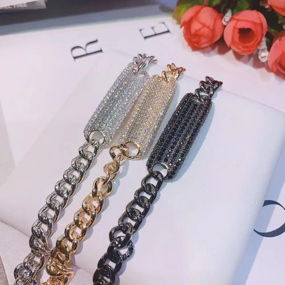 HIBRIDE العصرية الجديدة أساور الموضة للنساء حساسة ربط سلسلة خرز سوار سوار Charm البوهيمي الشاطئ مجوهرات B-89