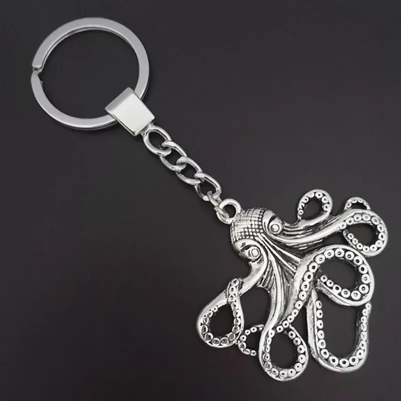 ใหม่แฟชั่น Big Octopus จี้ Key Chain ผู้ชายและผู้หญิง Key Chain เครื่องประดับของขวัญ