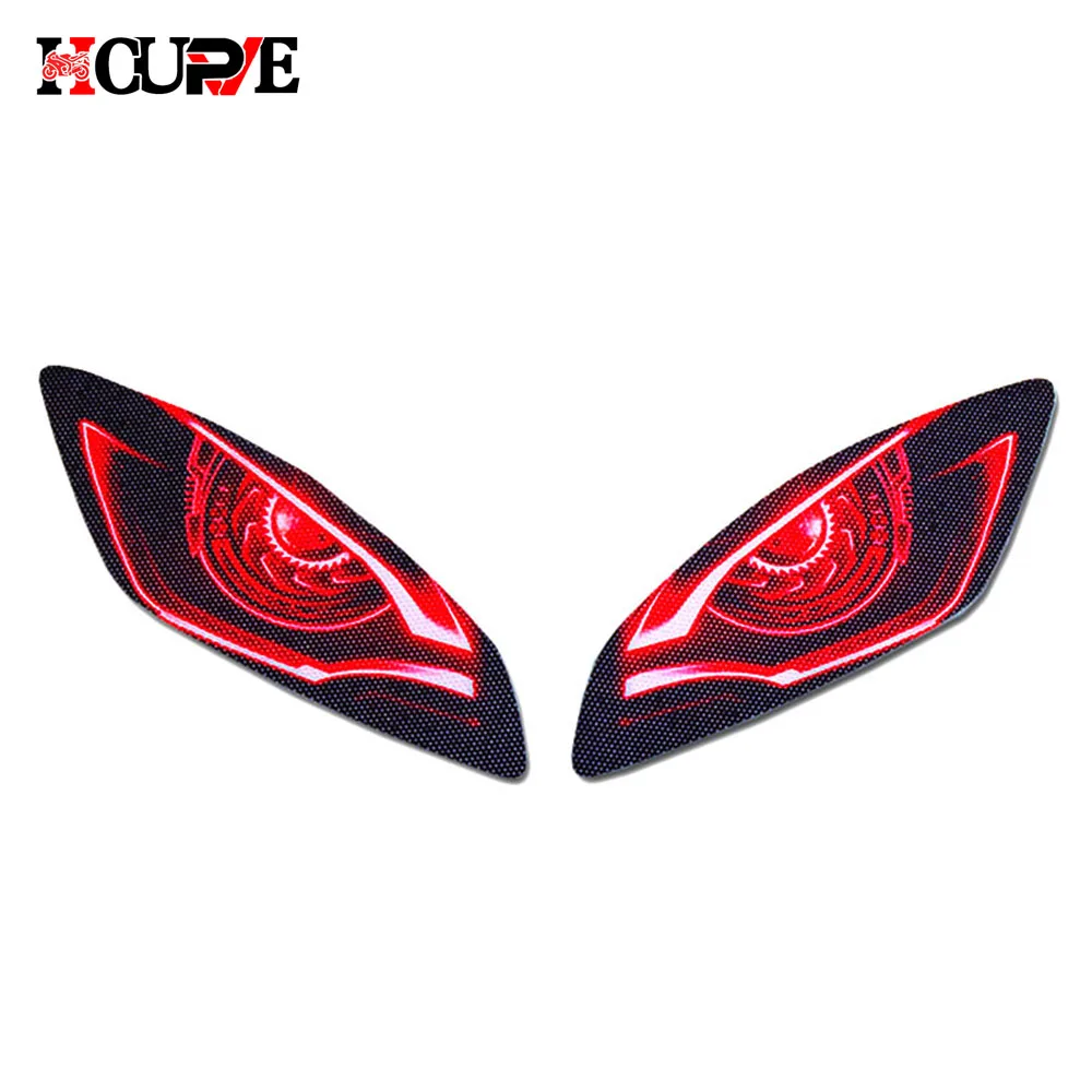 Motorcycle 3D Front Fairing Headlight Sticker Guard Head Light Stickers Decal For YAMAHA YZF-R6 YZFR6 YZF R6 2006-2016