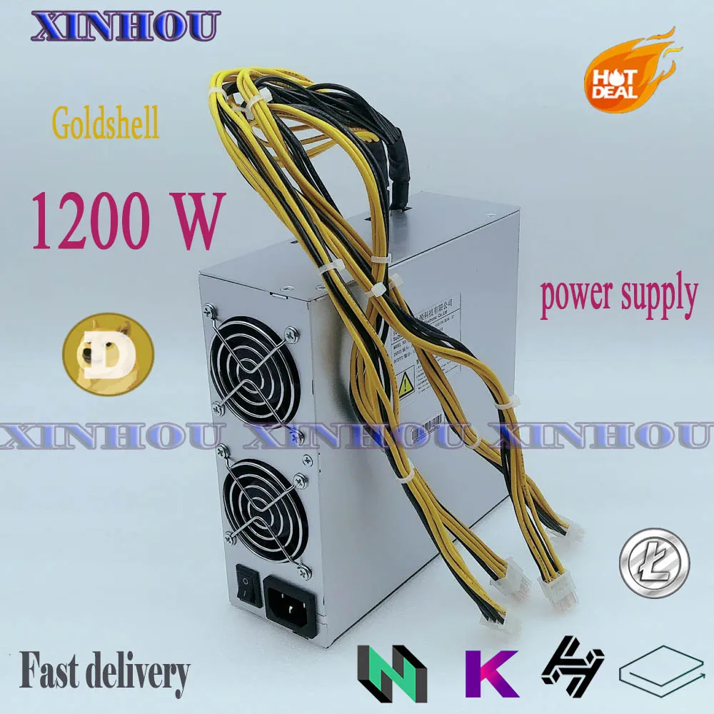 

New Goldshell Recommend 1200W Mute Power Supply Suitable for ASIC miner Mini-DOGE KD-BOX HS-BOX LB-BOX CK-BOX ST-BOX